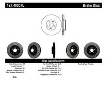 Cargar imagen en el visor de la galería, StopTech 02-06 Acura RSX Type S / 06-09 Honda Civic Si Slotted &amp; Drilled Left Front Rotor
