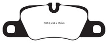 Cargar imagen en el visor de la galería, EBC 12-15 Porsche 911 (991) (Cast Iron Rotor only) 3.8 Carrera S Yellowstuff Rear Brake Pads