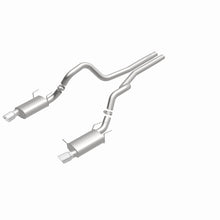 Load image into Gallery viewer, MagnaFlow 13 Ford Mustang Dual Split Rear Exit Stainless Cat Back Performance Exhaust (Street)