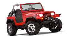 Cargar imagen en el visor de la galería, Bushwacker 87-95 Jeep Wrangler Flat Style Flares 4pc Excludes Renegade - Black