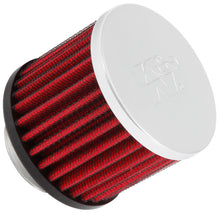 Cargar imagen en el visor de la galería, K&amp;N 1.375 inch ID 3 inch OD 2.5 inch H Clamp On Crankcase Vent Filter