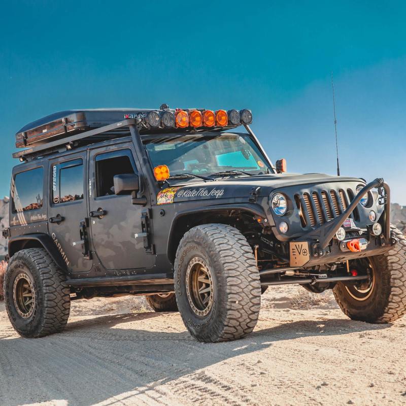 KC HiLiTES Jeep JK FLEX ERA 4 2-Light Sys Pillar Mount (80W Combo Beam)