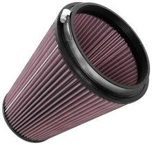 Cargar imagen en el visor de la galería, K&amp;N Universal Clamp-On Air Filter 6in FLG / 7-1/2in B / 4-1/2in T / 9in H