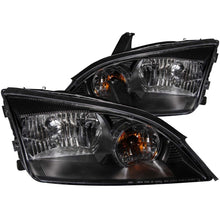 Cargar imagen en el visor de la galería, ANZO 2005-2007 Ford Focus Crystal Headlights Black