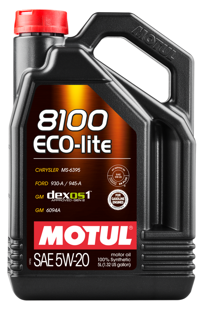 Motul 5L Synthetic Engine Oil 8100 5W20 ECO-LITE