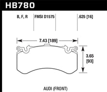 Cargar imagen en el visor de la galería, Hawk 2012 Audi A8 Quattro W12 HPS Street Front Brake Pads