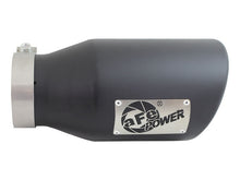 Cargar imagen en el visor de la galería, aFe Diesel Exhaust Tip Bolt On Black 4in Inlex x 6in Outlet x 12in