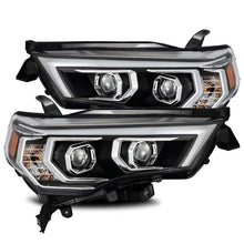 Cargar imagen en el visor de la galería, AlphaRex 14-20 Toyota 4Runner LUXX LED Proj Headlights Plank Style Black w/Activ Light/Seq Signal