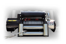 Cargar imagen en el visor de la galería, DV8 Offroad 12000 LB Winch w/ Steel Cable &amp; Wireless Remote - Black