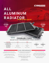 Cargar imagen en el visor de la galería, CSF Ferrari F355 High Performance All-Aluminum Radiator - Left