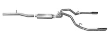 Cargar imagen en el visor de la galería, Gibson 15-18 Chevrolet Silverado 1500 LS 5.3L 3in/2.25in Cat-Back Dual Split Exhaust - Aluminized