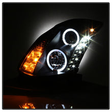 Cargar imagen en el visor de la galería, Spyder Infiniti G35 03-07 2DR Projector Halogen - LED Halo DRL Blk High H4 PRO-YD-IG35032D-DRL-BK