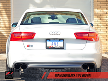 Cargar imagen en el visor de la galería, AWE Tuning Audi C7 / C7.5 S6 4.0T Track Edition Exhaust - Diamond Black Tips