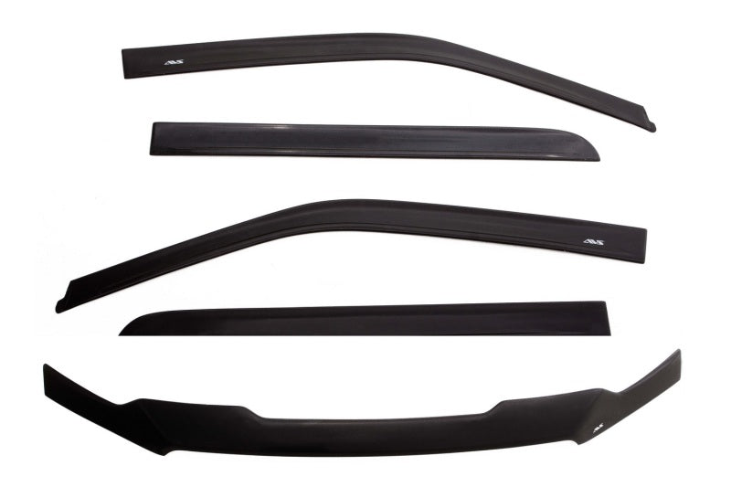 AVS 14-18 Toyota Tundra Access Cab Ventvisor & Aeroskin Deflector Combo Kit - Matte Black