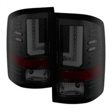 Cargar imagen en el visor de la galería, Spyder GMC Sierra 14-16 LED Tail Lights Black Smoke ALT-YD-GS14-LBLED-BSM