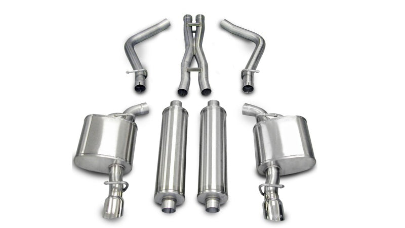 Corsa 2005-2010 Dodge Charger No Towing Hitch R/T 5.7L V8 Polished Xtreme Cat-Back Exhaust