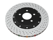 Cargar imagen en el visor de la galería, DBA 19+ Chevrolet Camaro ZL1 (w/ M6 Nuts) 5000 Series Cross Drilled &amp; Dimpled Brake Rotor