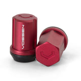 Vossen 35mm Lug Nut - 12x1.25 - 19mm Hex - Cone Seat - Red (Set of 20)