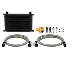 Cargar imagen en el visor de la galería, Mishimoto Universal Thermostatic 25 Row Oil Cooler Kit (Black Cooler)