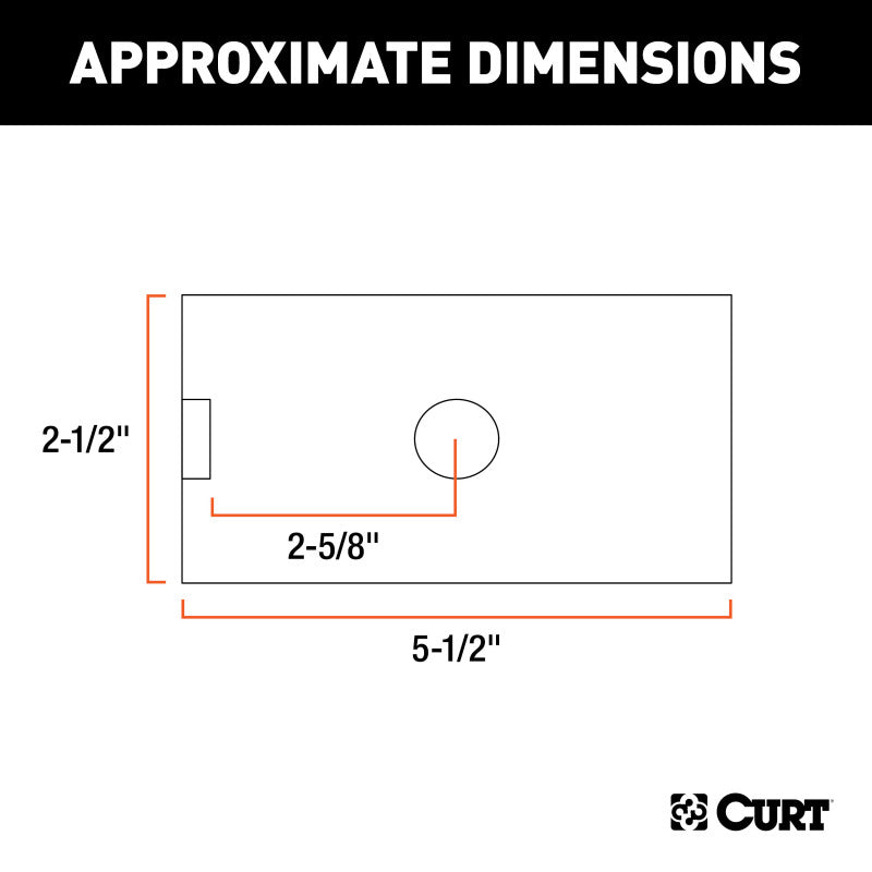 Curt Reducer Sleeve (2-1/2in to 2in Shank)