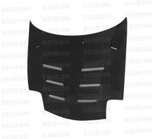 Cargar imagen en el visor de la galería, Seibon 93-02 Mazda RX7 FD3S TS Style Carbon Fiber Hood