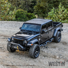 Cargar imagen en el visor de la galería, Westin 18-19 Jeep Wrangler JL Stubby Front Bumper - Textured Black