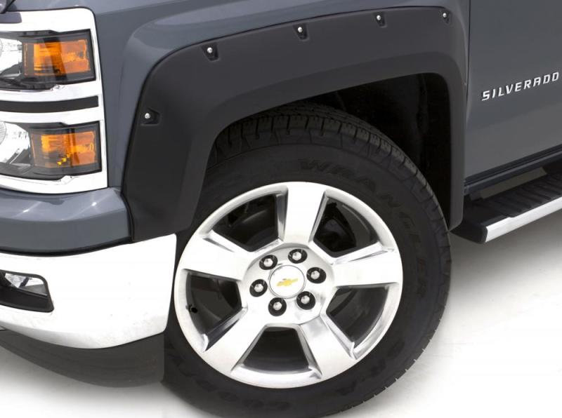 Lund 07-13 Chevy Silverado 1500 RX-Rivet Style Smooth Elite Series Fender Flares - Black (4 Pc.)