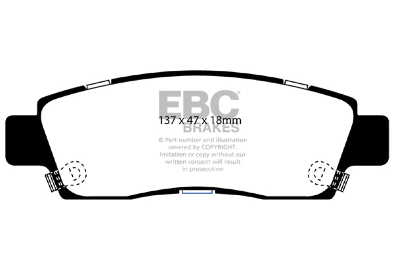 EBC 07+ Buick Enclave 3.6 Ultimax2 Rear Brake Pads