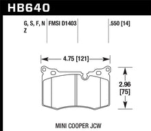 Cargar imagen en el visor de la galería, Hawk 09-10 Mini Cooper Performance Ceramic Street Front Brake Pads