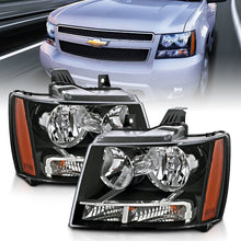 Load image into Gallery viewer, ANZO 2007-2014 Chevrolet Tahoe/Suburban Crystal Headlights Black