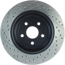 Cargar imagen en el visor de la galería, StopTech 12-15 Jeep Cherokee SRT8 Sport Slotted &amp; Drilled Rear Driver Side Brake Rotor