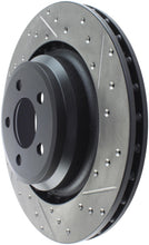 Cargar imagen en el visor de la galería, StopTech SportStop 06-09 Chrysler SRT-8 Rear Left Drilled &amp; Slotted Rotor