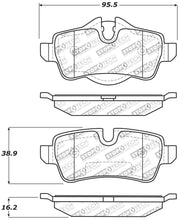 Cargar imagen en el visor de la galería, StopTech Performance 07-09 Mini Cooper/Cooper S Rear Brake Pads