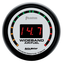 Cargar imagen en el visor de la galería, Autometer Phantom 52mm Digital 10:1-17:1 Street Wideband Air/Fuel Ratio Gauge