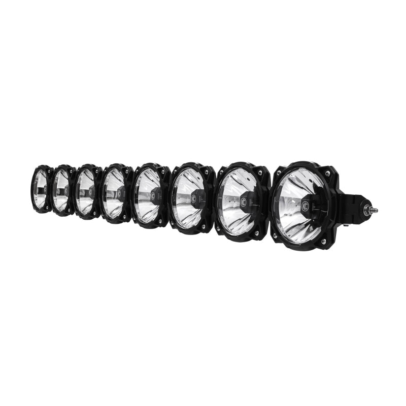 KC HiLiTES 18-23 Jeep JL/JT 50in Pro6 Gravity LED 8-Light Light Bar System (160W Combo Beam)