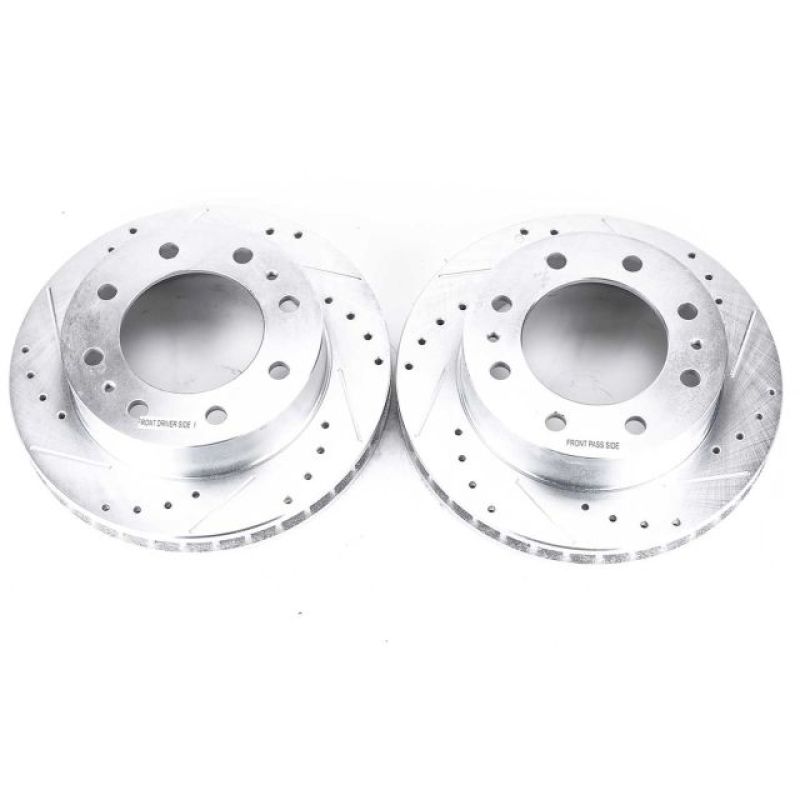 Power Stop 00-05 Cadillac DeVille Front Evolution Drilled & Slotted Rotors - Pair