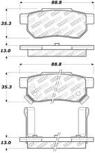 Cargar imagen en el visor de la galería, StopTech 90-01 Acura Integra Street Select Brake Pads - Rear