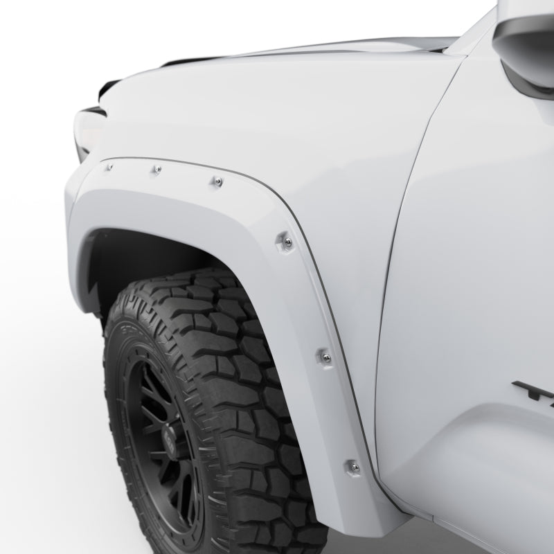 EGR 16+ Toyota Tacoma w/Mudflap Bolt-On Look Color Match Fender Flares - Set - Super White