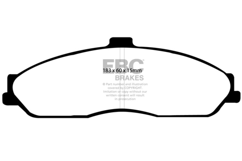 EBC 03-04 Cadillac XLR 4.6 Greenstuff Front Brake Pads