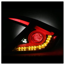 Cargar imagen en el visor de la galería, Spyder 16-18 Honda Civic 4 Door Light Bar LED Tail Lights - Black Smoke (ALT-YD-HC164D-LB-BSM)