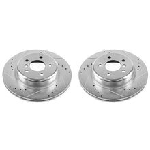 Cargar imagen en el visor de la galería, Power Stop 11-16 BMW 528i Rear Evolution Drilled &amp; Slotted Rotors - Pair