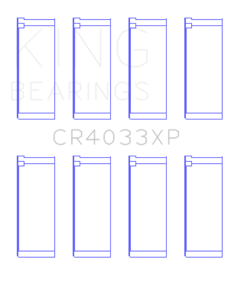 King Engine Bearings Honda F20C/F22C/97-01 H22A4 Rod Bearing Set - Size STDX