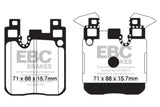 EBC 14-18 BMW M3 3.0 Twin Turbo (F80) Redstuff Rear Brake Pads