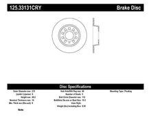 Cargar imagen en el visor de la galería, Stoptech 10-13 VW Golf/GTI/Jetta w/ 272mm Rear Disc Rear Premium High Carbon Cryo Brake Rotor