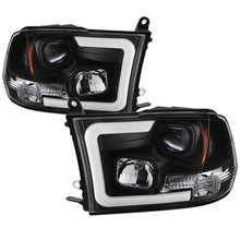 Cargar imagen en el visor de la galería, Spyder 09-16 Dodge Ram 1500 Version 2 Headlights Light Bar DRL Black PRO-YD-DR09V2-LBDRL-BK