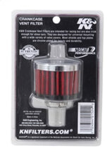 Cargar imagen en el visor de la galería, K&amp;N Clamp On Rubber Base Crankcase Vent Filter 0.5in Flange ID 2in OD 1.5in Height