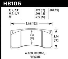 Cargar imagen en el visor de la galería, Hawk Alcon B Caliber HPS Street Brake Pads