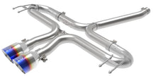 Cargar imagen en el visor de la galería, aFe Takeda 2-1/2in 304 SS Axle-Back Exhaust w/Blue Flame Tips 17-20 Honda Civic Sport L4-1.5L (t)