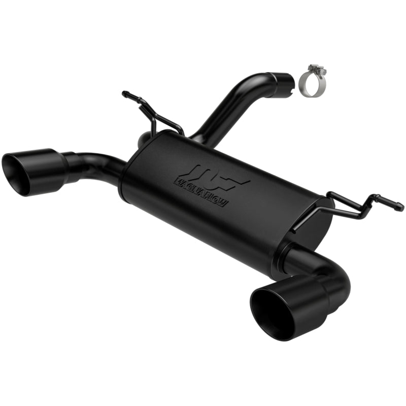 MagnaFlow 2018+ Jeep Wrangler 3.6L Dual Black Tip Axle-Back Exhaust