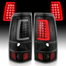 Cargar imagen en el visor de la galería, ANZO 2003-2006 Chevy Silverado 1500 LED Taillights Plank Style Black w/Clear Lens